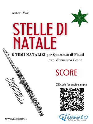 cover image of Stelle di Natale--Quartetto di Flauti (SCORE)